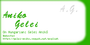 aniko gelei business card